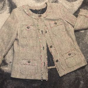 VTG Talbots Pink and Green pop Blazer